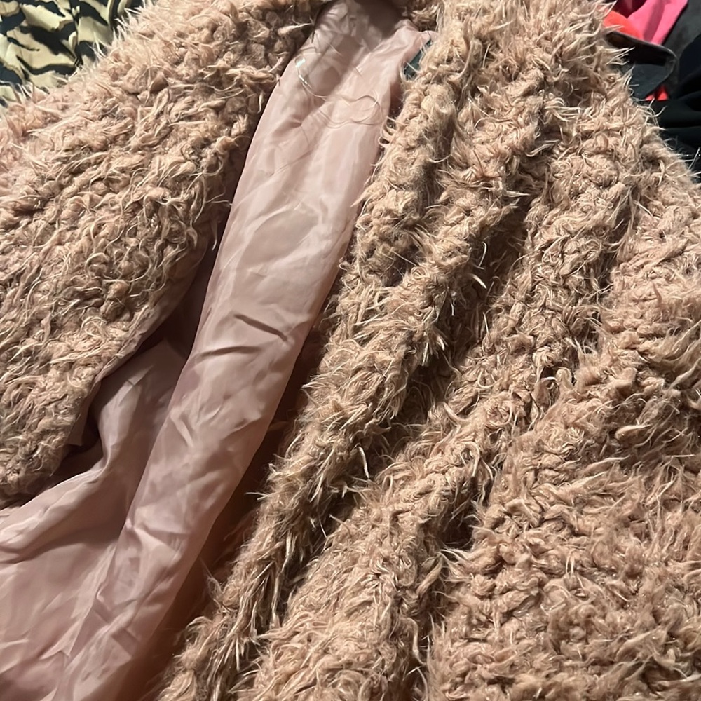 Large fluffy coat